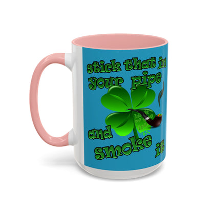 celtics logo - Accent Mug (turquoise)