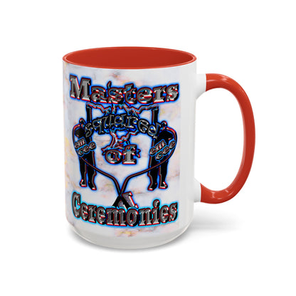 em cee squared - Accent Mug (white marble)