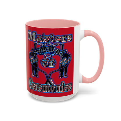 em cee squared - Accent Mug (dark red)