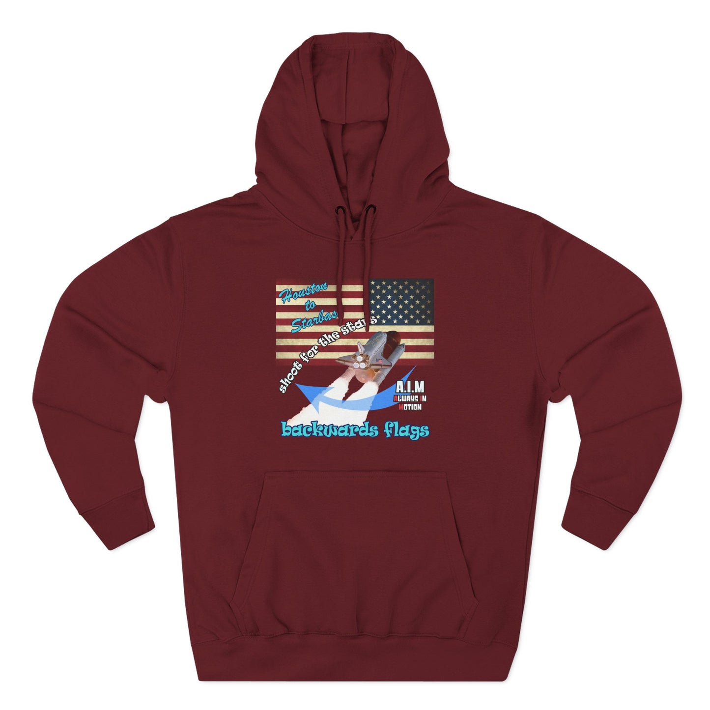shoot for the stars - Three-Panel Fleece Hoodie