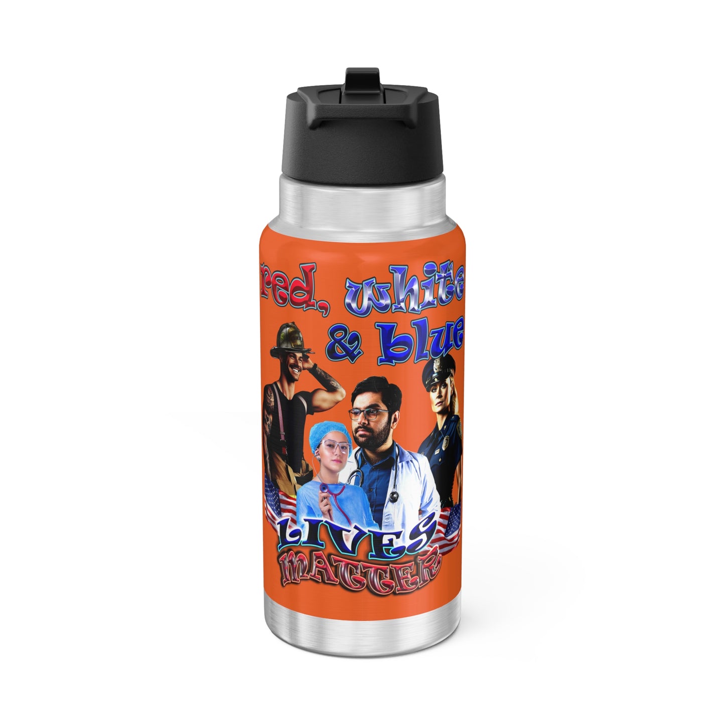 rw&b lives matter - Gator Tumbler, 32oz (orange)