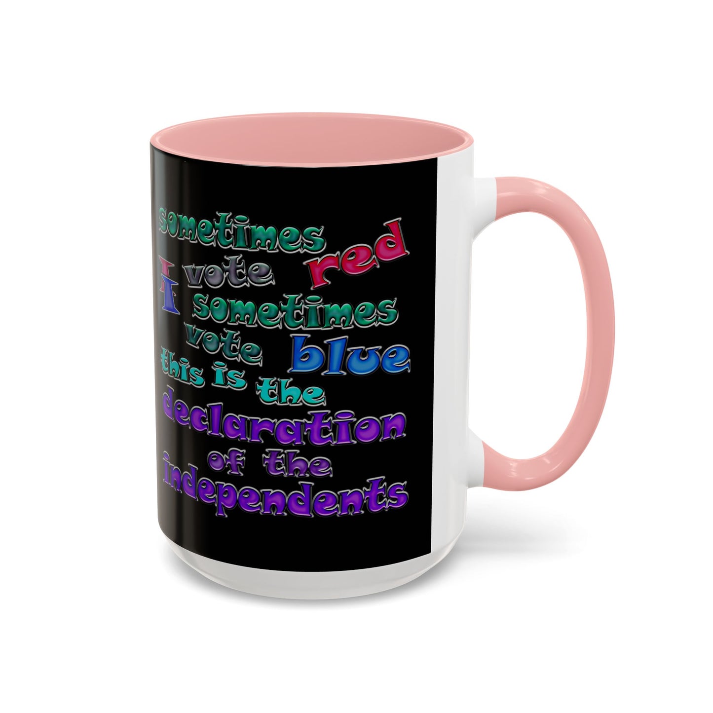 declaration of the independents - Accent Mug (black)