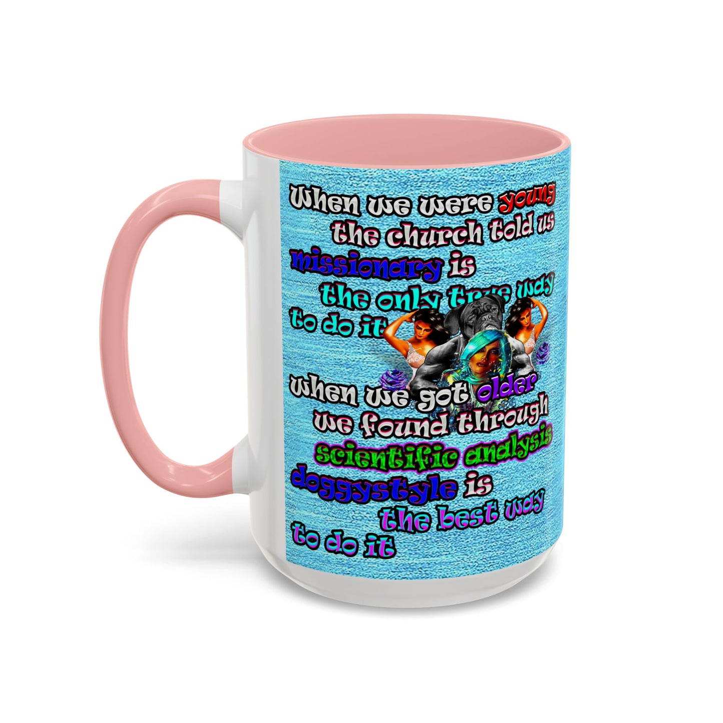 doggystyle - Accent Mug (faded blue)