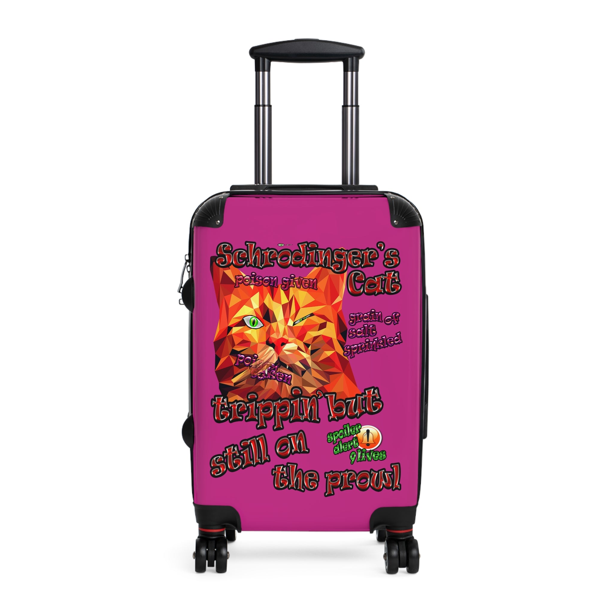 schrodinger's cat - suitcase (pink)
