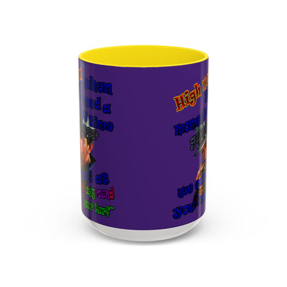 high noon - Accent Mug (purple)