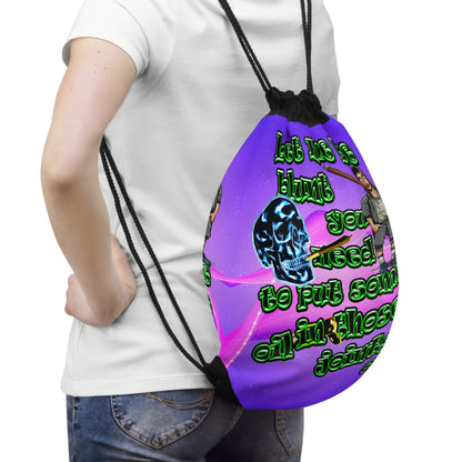 og - Drawstring Bag (purple-pink wave)