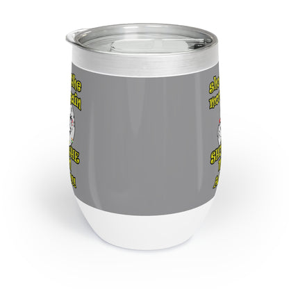 shoot the moon again - Chill Wine Tumbler (grey)