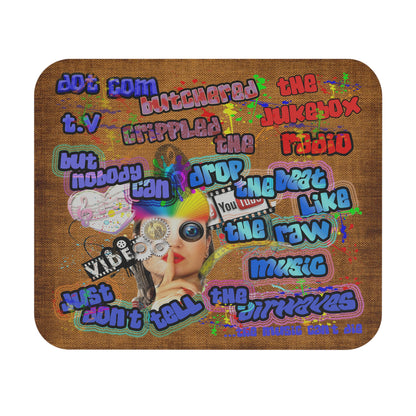 drop the beat - Mouse Pad (Rectangle) (brown papyrus)