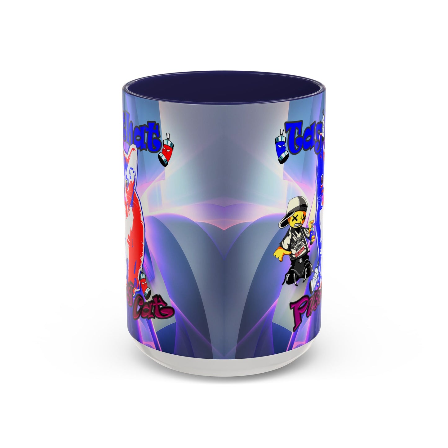tag that - Accent Mug (grey-pink wave)