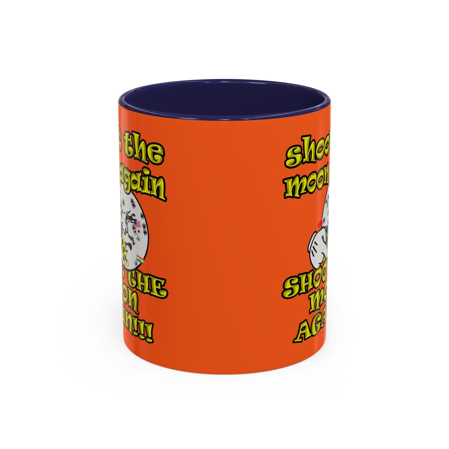 shoot the moon again - Accent Mug (orange)