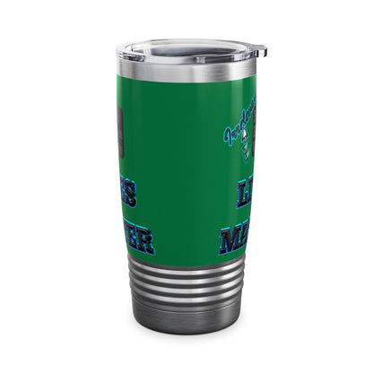 irrelevant - Ringneck Tumbler, 20oz (dark green)