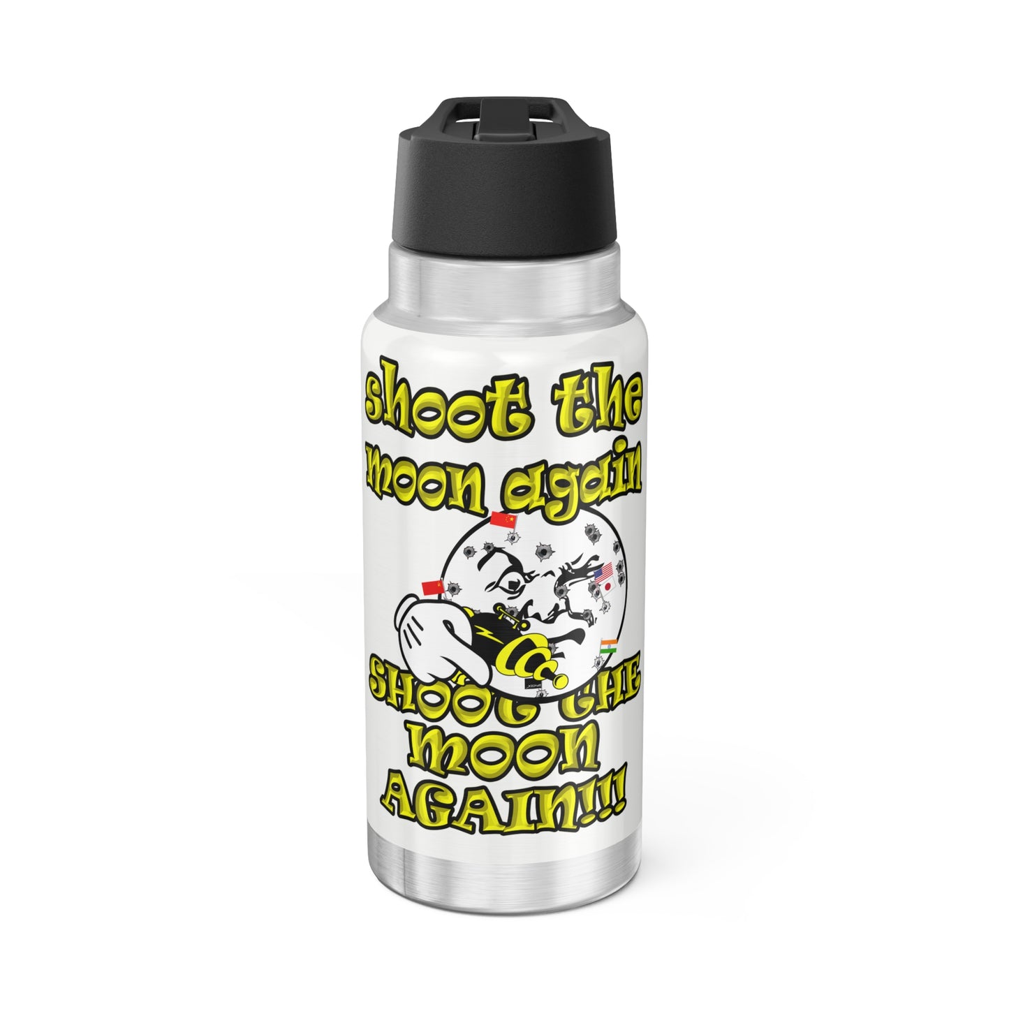 shoot the moon again - Gator Tumbler, 32oz (white)