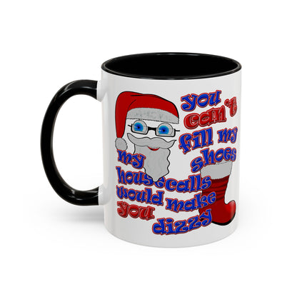 santa's shoes - Accent Mug (white)