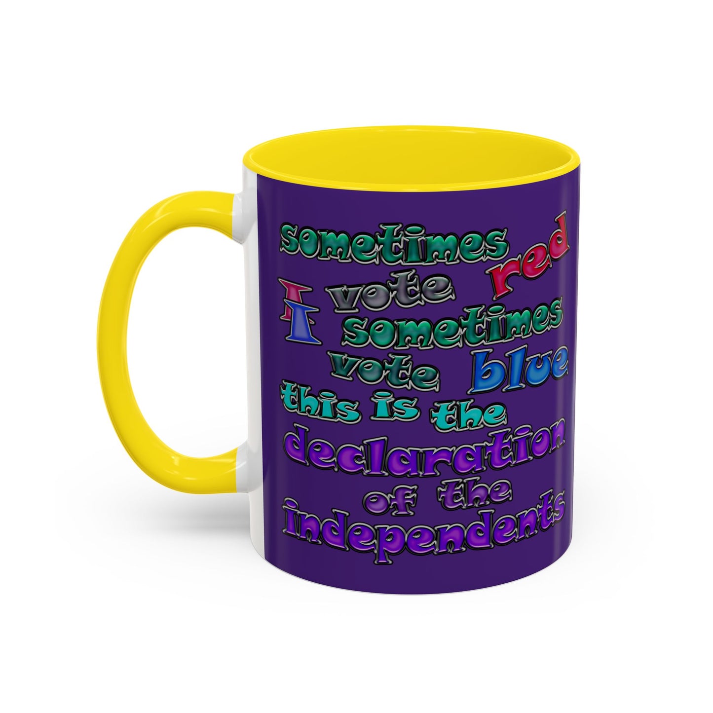declaration of the independents - Accent Mug (purple)