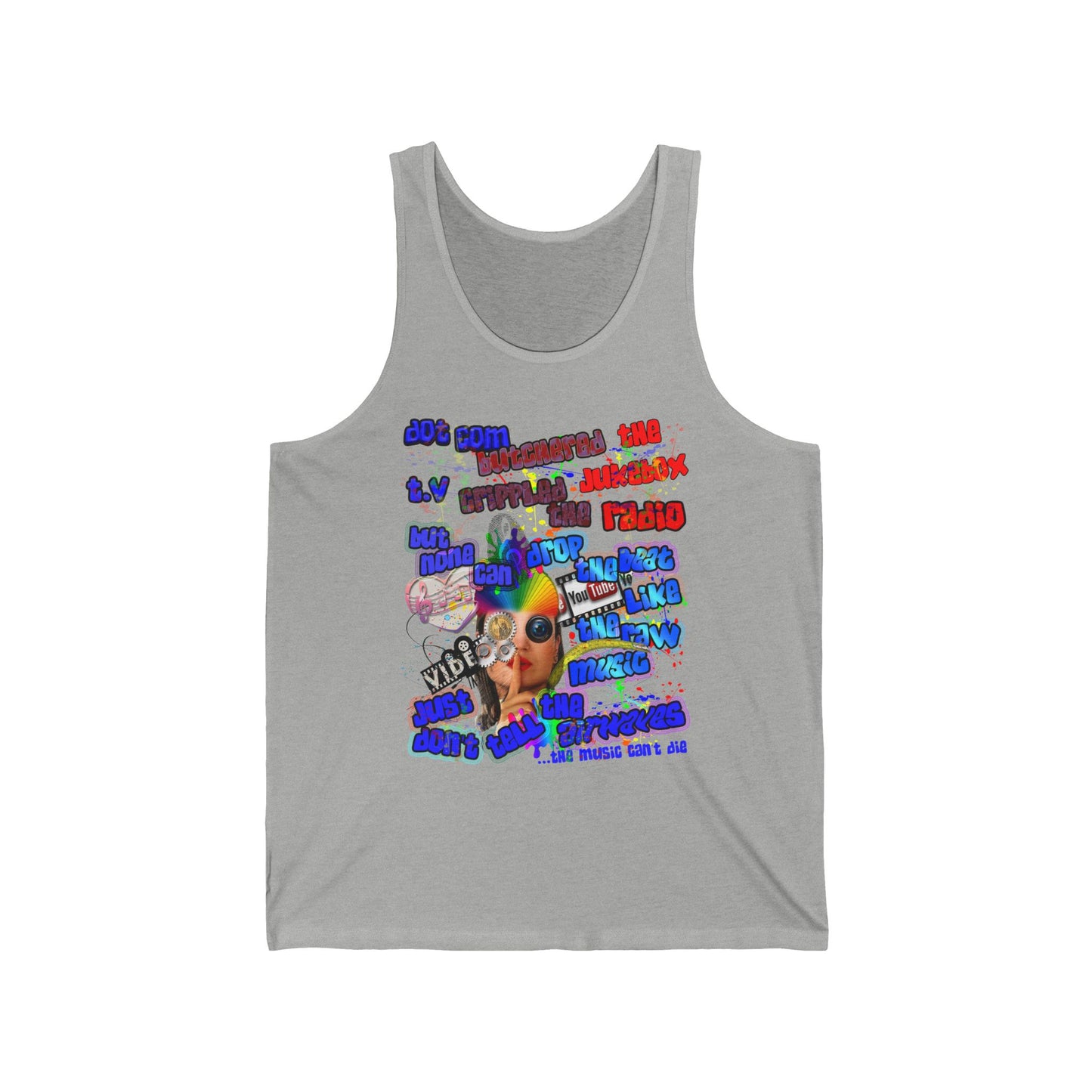 drop the beat - Unisex Jersey Tank