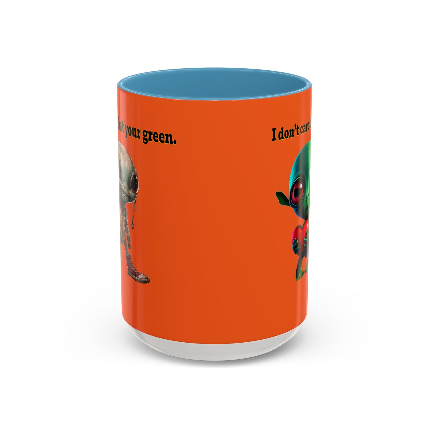 I don't care that your grey - Accent Mug (orange)