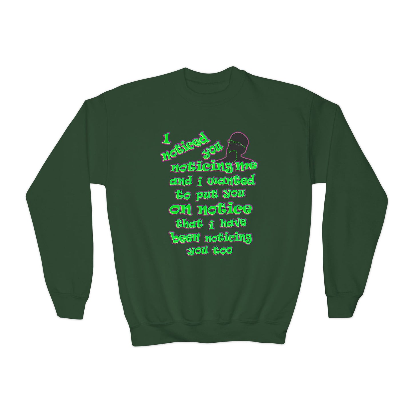noticed you noticing - Youth Crewneck Sweatshirt