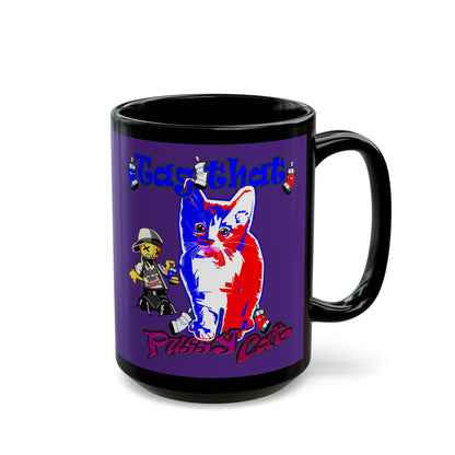 tag that - Black Mug (purple)