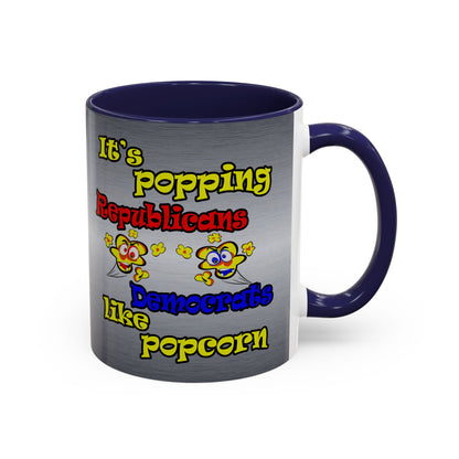 popping like popcorn - Accent Mug (brushed nickel)