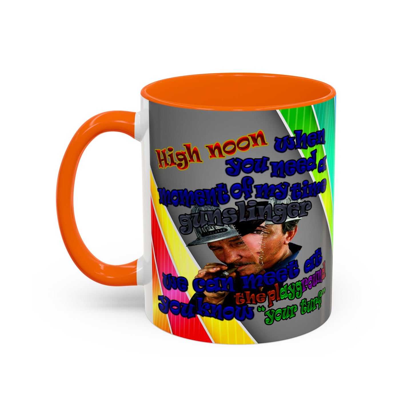 high noon - Accent Mug (rainbow split)