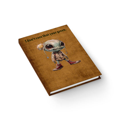 I don't care that your green - journal-blank (brown papyrus)