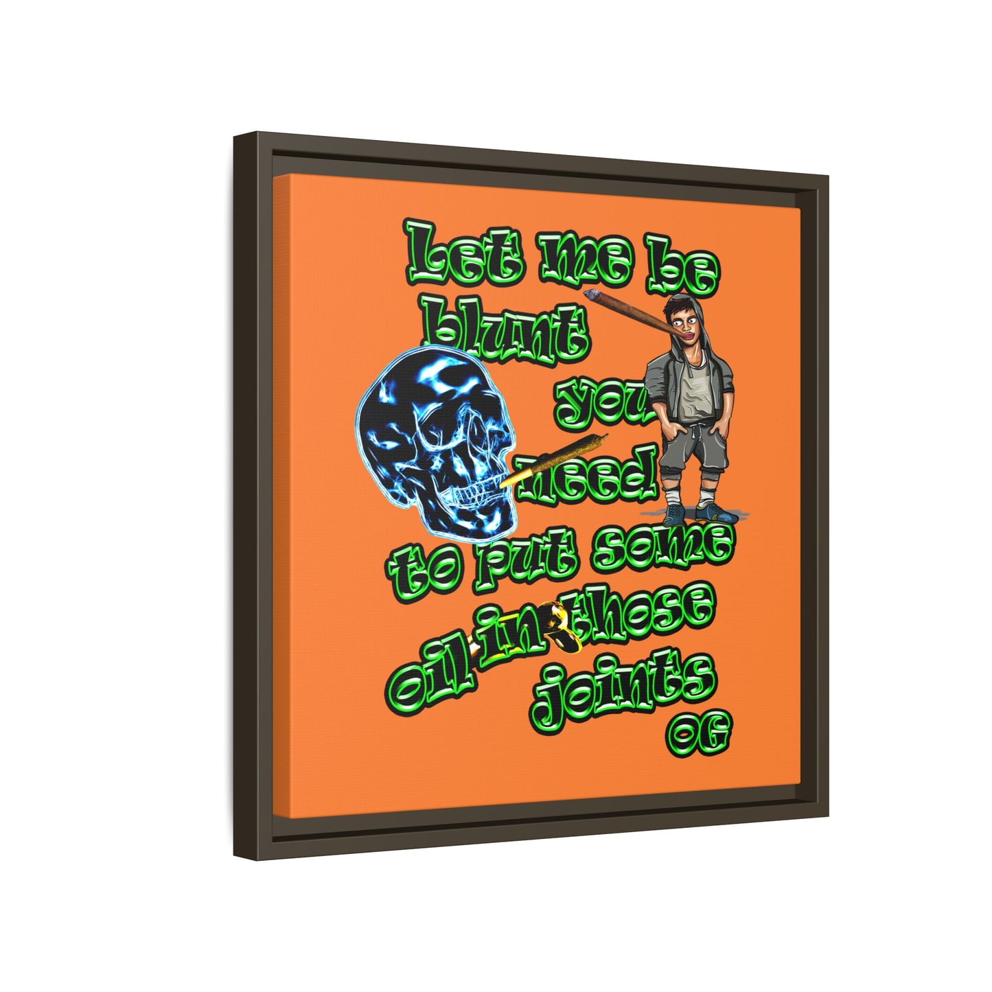 og - framed canvas art (crusta)