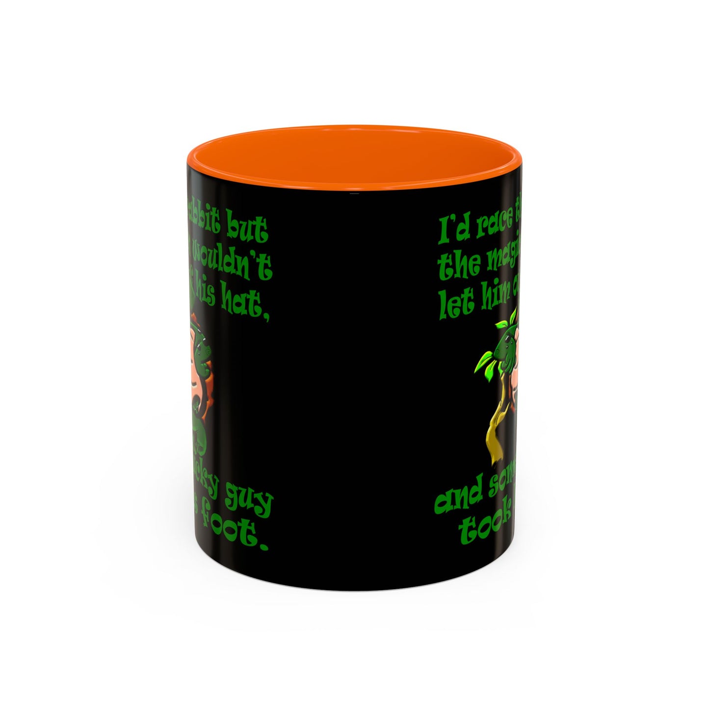 turtle race - Accent Mug (black)