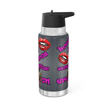 hoes b4 bros - Gator Tumbler, 32oz  (grey-light grey)