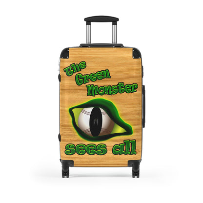 green monster - Suitcase (butterscotch wood finish)
