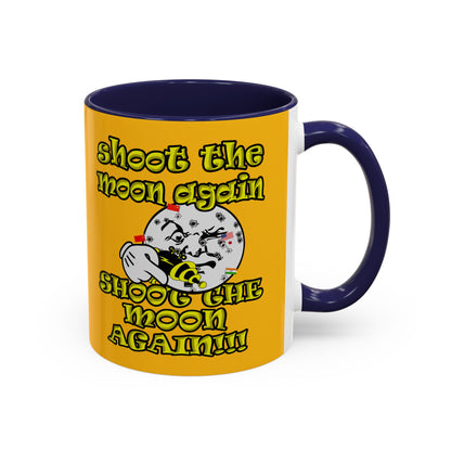 shoot the moon again - Accent Mug (yellow)