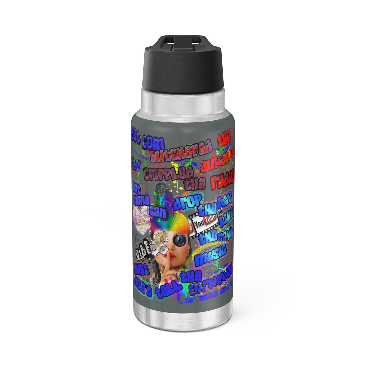 drop the beat - Gator Tumbler, 32oz (dark grey)