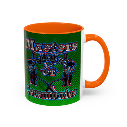 em cee squared - Accent Mug (logo green)