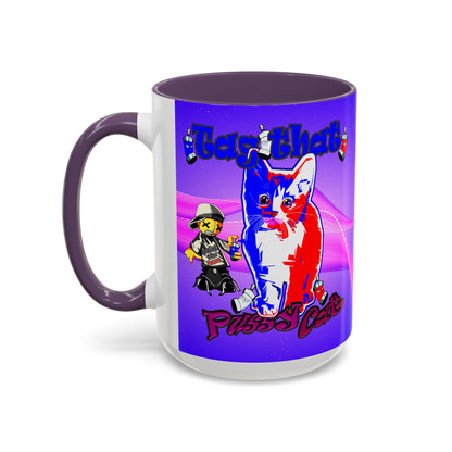 tag that - Accent Mug (purple-pink wave)