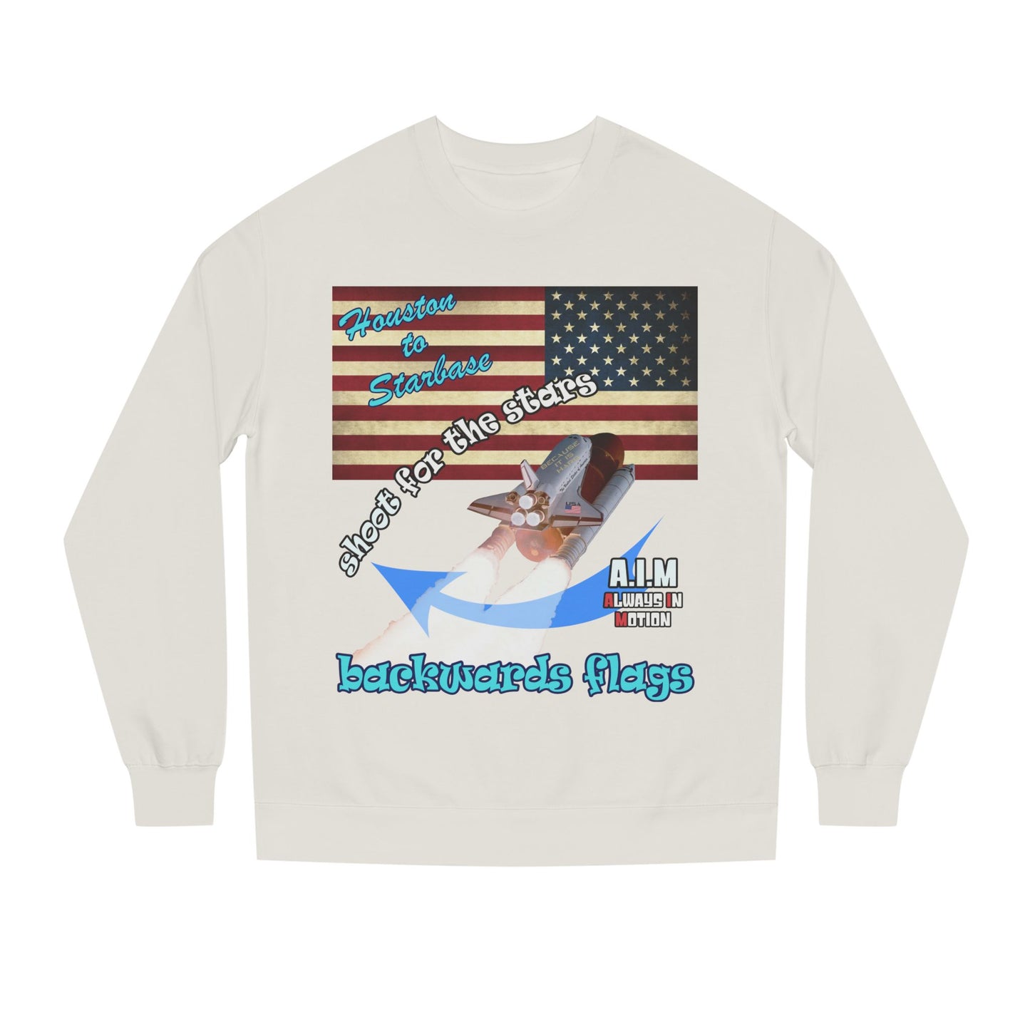shoot for the stars - Unisex Crew Neck Sweatshirt
