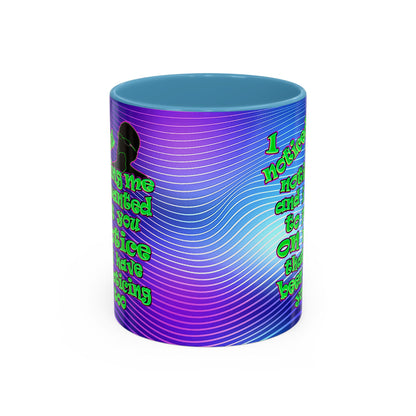 noticed you noticing - Accent Mug (purple wave)