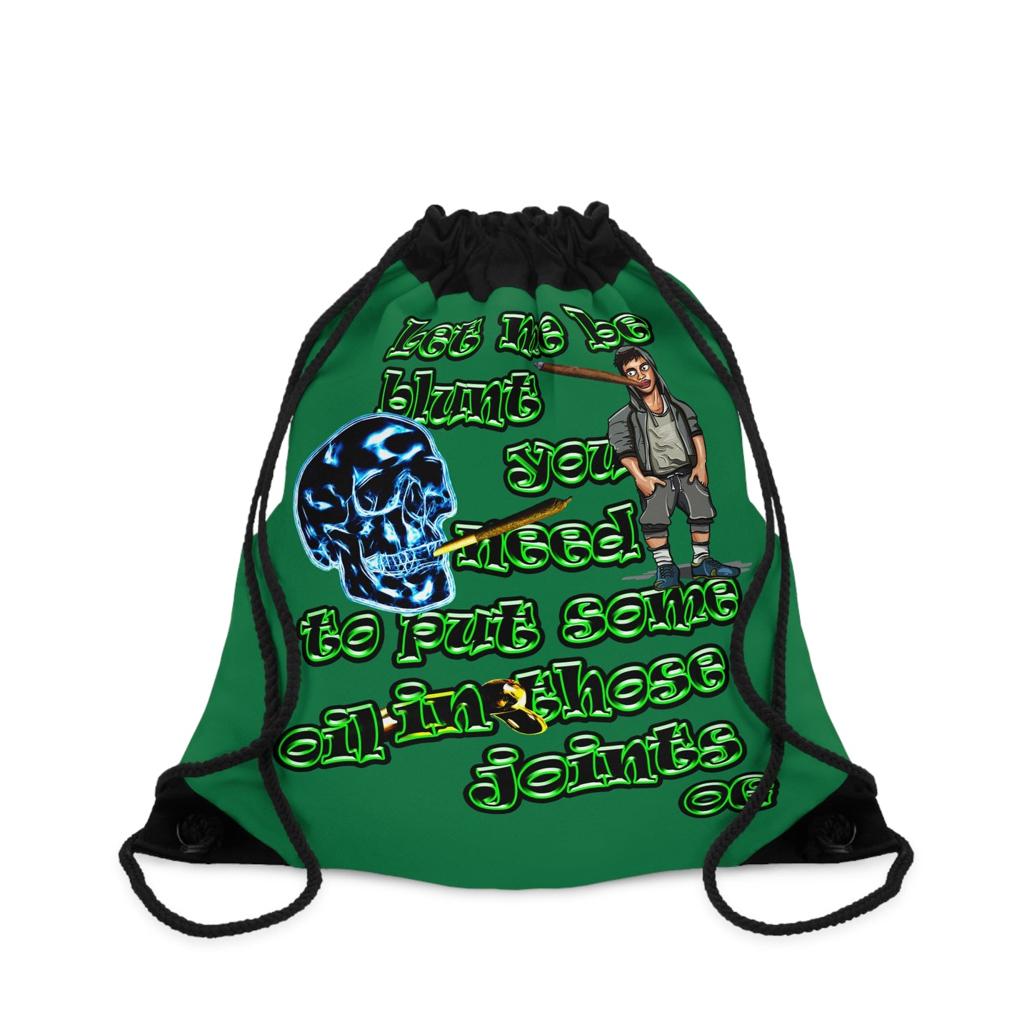 og - Drawstring Bag (dark green)