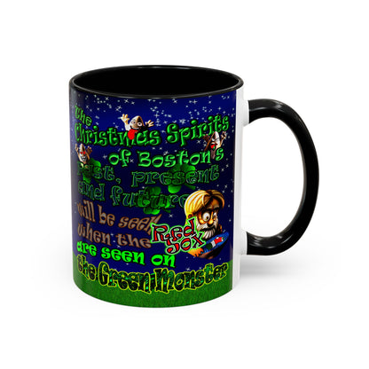 christmas spirits of boston - Accent Mug ('snoops' background)