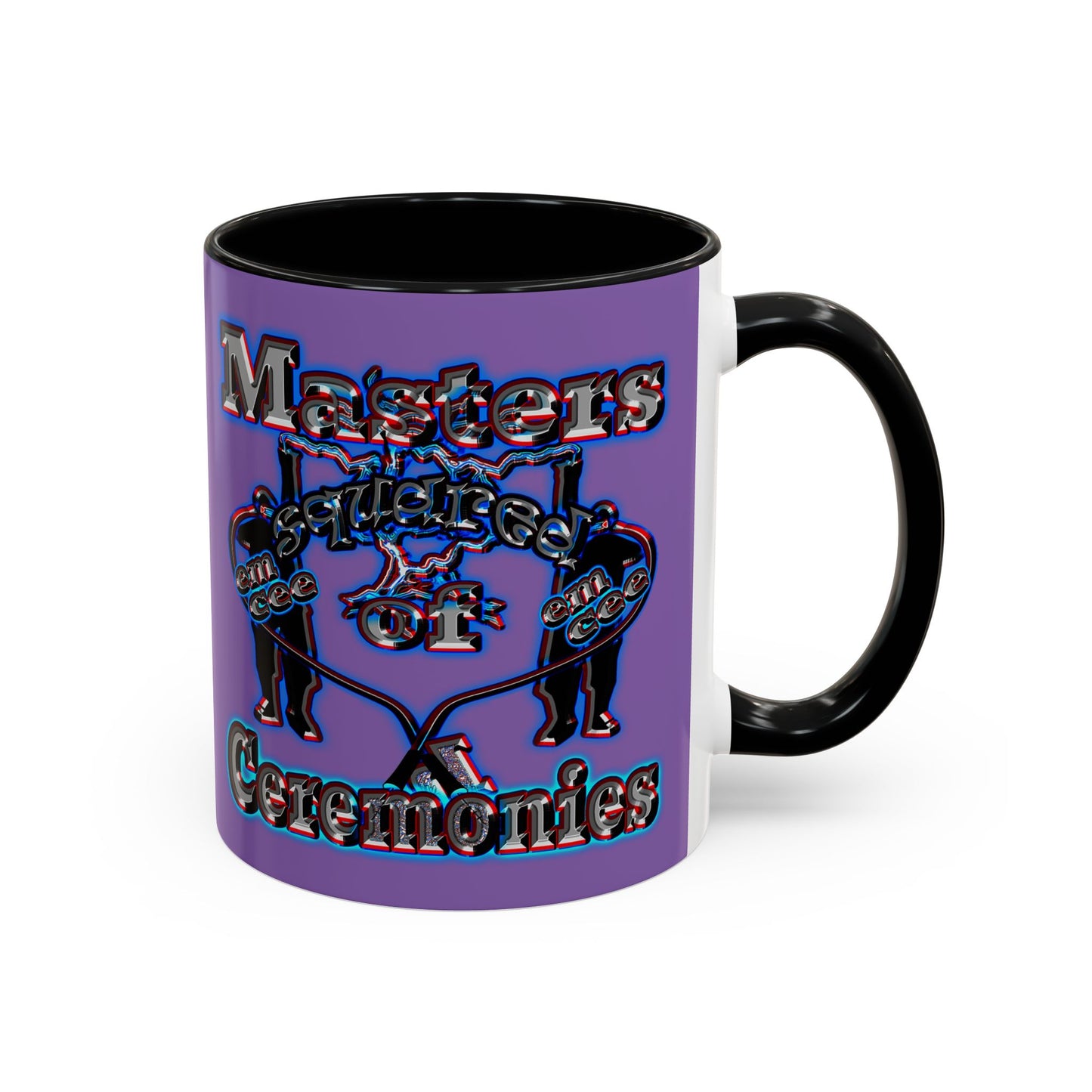 em cee squared - Accent Mug (light purple)