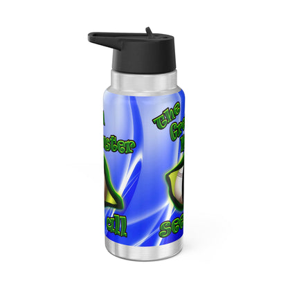 green monster - Gator Tumbler, 32oz  (blue-white wave)