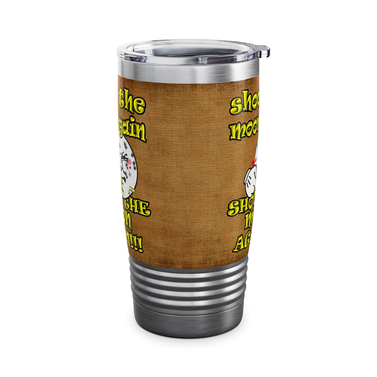 shoot the moon again - Ringneck Tumbler, 20oz (brown papyrus)