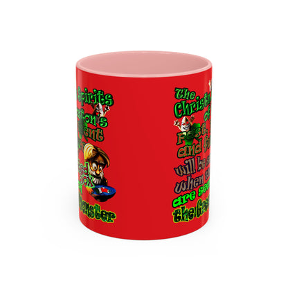 christmas spirits of boston - Accent Mug (red)