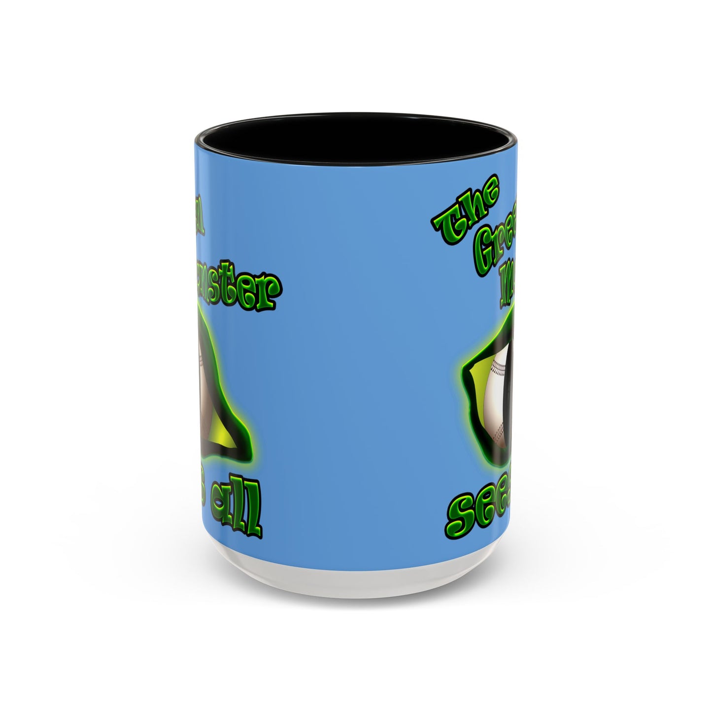 green monster - Accent Mug (light blue)