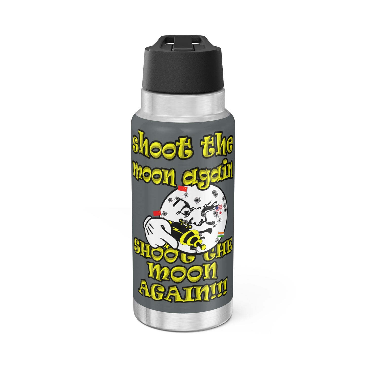 shoot the moon again - Gator Tumbler, 32oz (dark grey)
