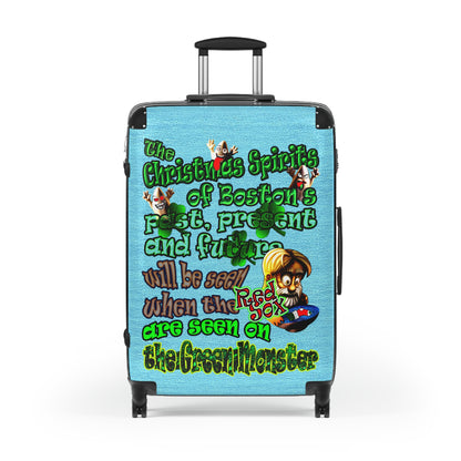christmas spirits of boston - Suitcase (faded blue)