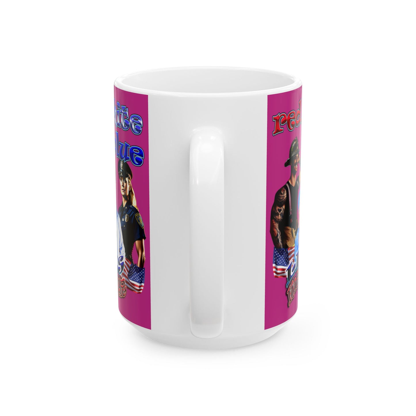 rw&b lives matter - White Mug (pink)
