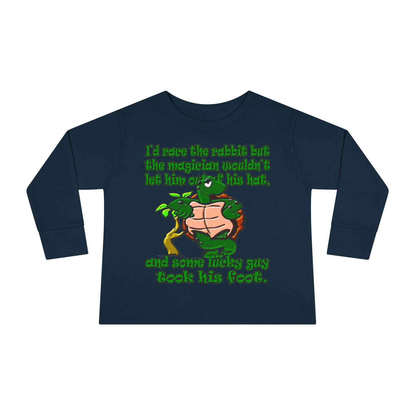 turtle race - Toddler Long Sleeve Tee