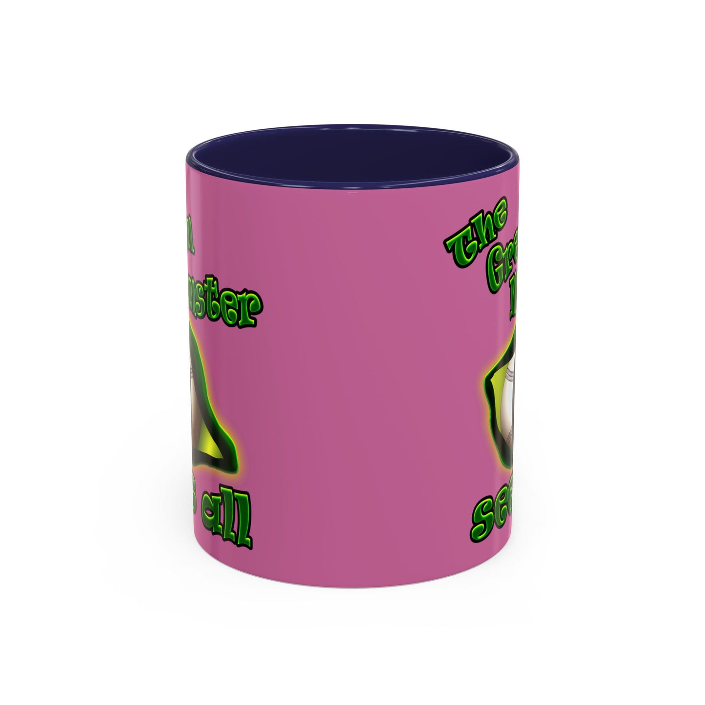 green monster - Accent Mug (light pink)