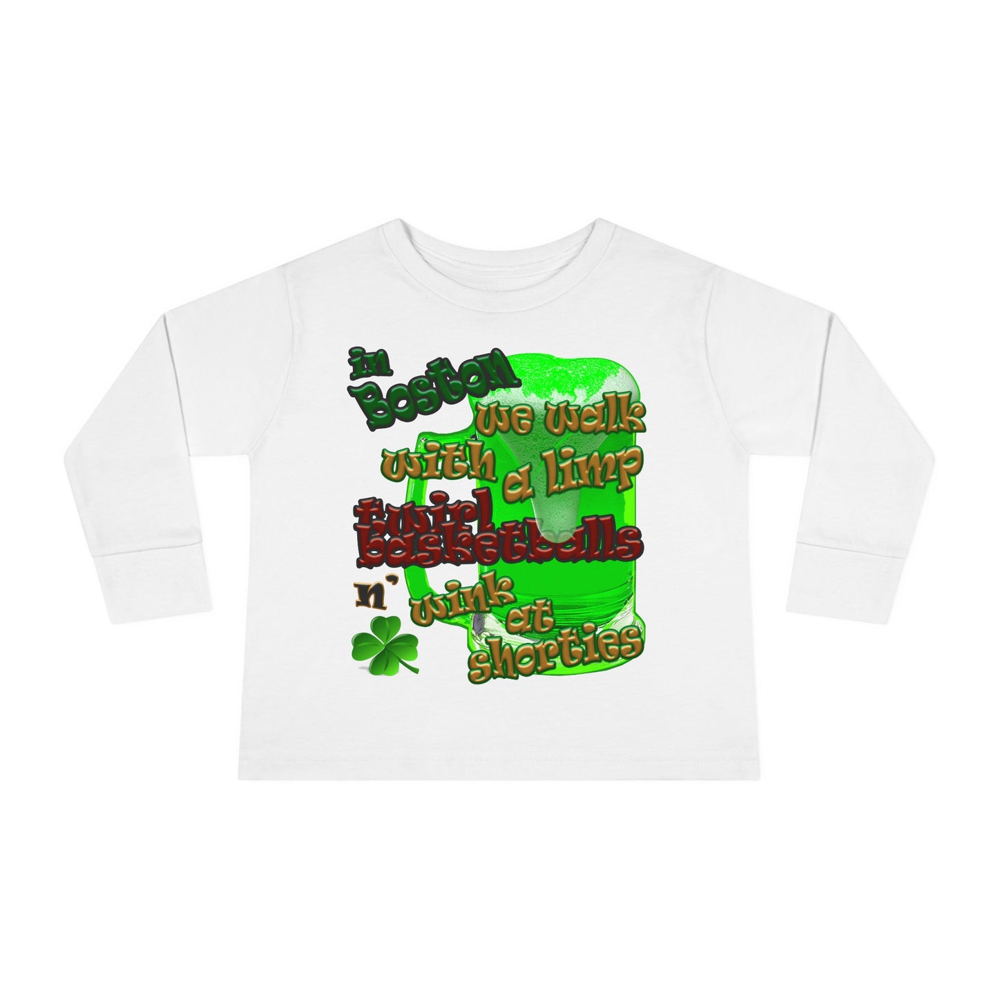 celtics logo - Toddler Long Sleeve Tee