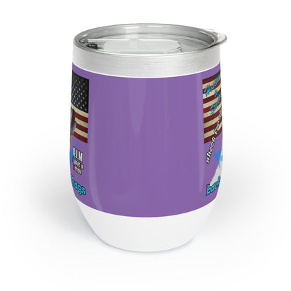 shoot for the stars - Chill Wine Tumbler (light purple)