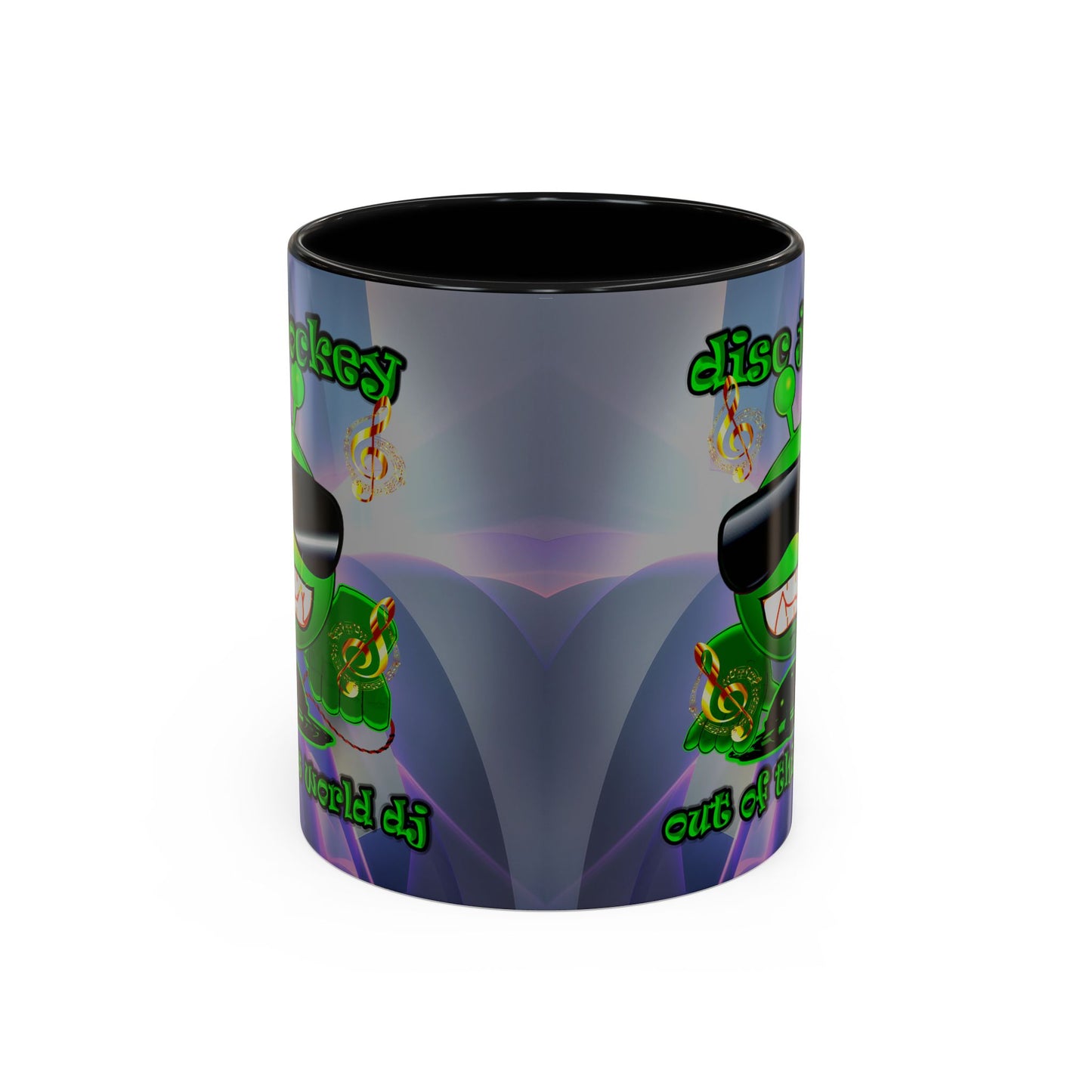disc jockey - Accent Mug (grey-pink wave)